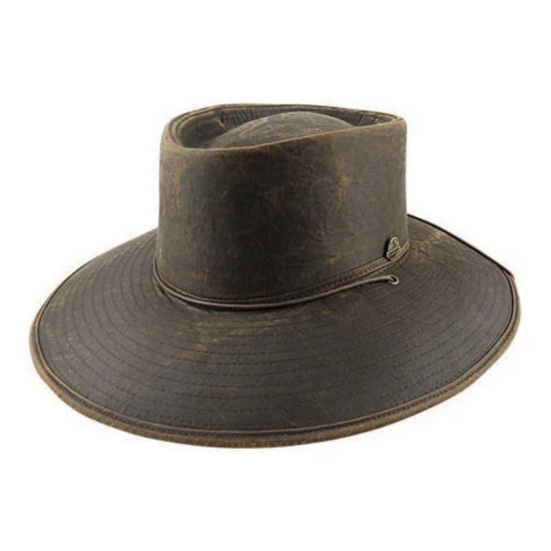 Snowy River Spur Distressed Weathered Cotton XL BROWN