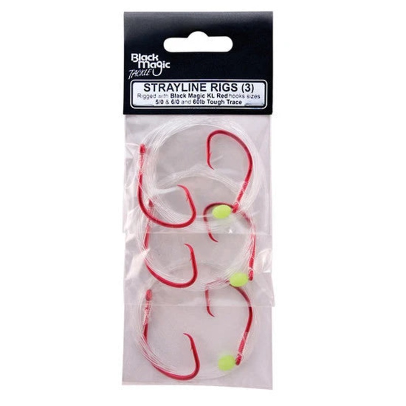 Black Magic KL Strayline Rig KLR5/0 & KLR6/0 HOOKS