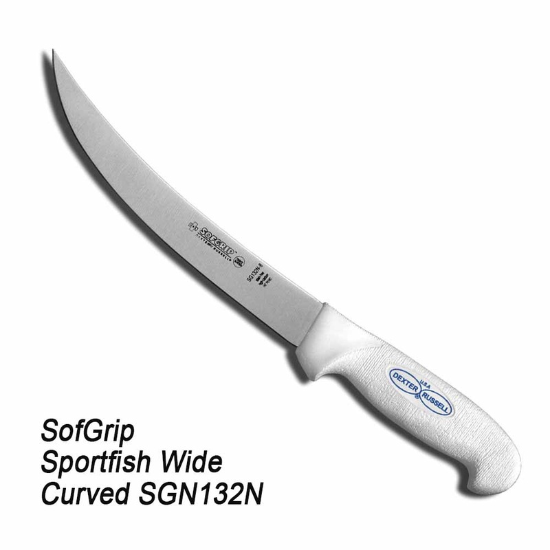 Dexter Sofgrip Sport Fishing Wide Curved Blade Knife 10″
