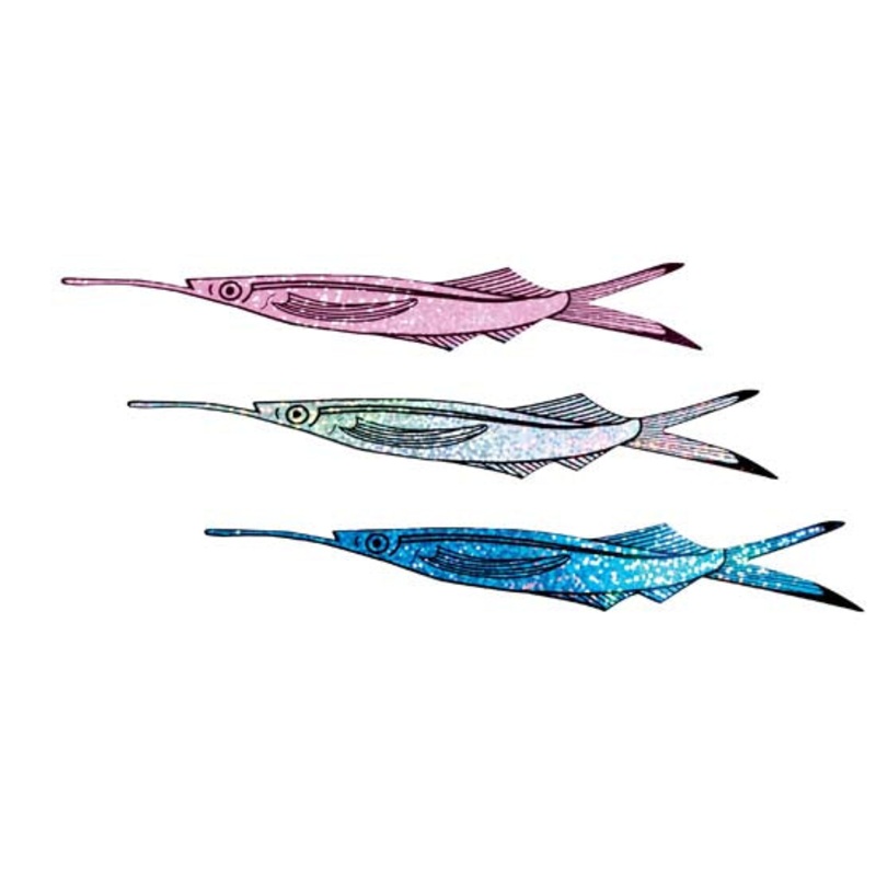 Strike Point Tackle Holographic Ballyhoo Strips BLUE 4