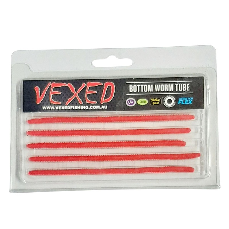 Vexed Bottom Worm Tube 130mm Red Worm