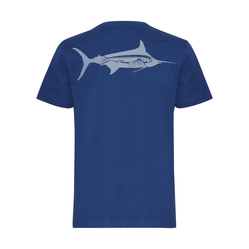 Nomad Design T-Shirt Marlin Silhouette Marine Blue 2XL