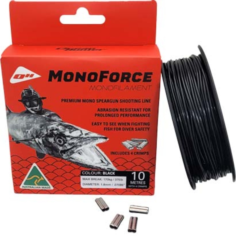 Ocean Hunter Monoforce Black Crimp kIt 10m