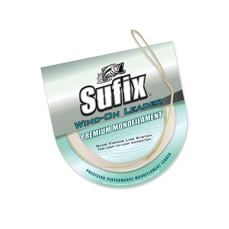 Sufix Premium Monofilament Wind-On Leader #050