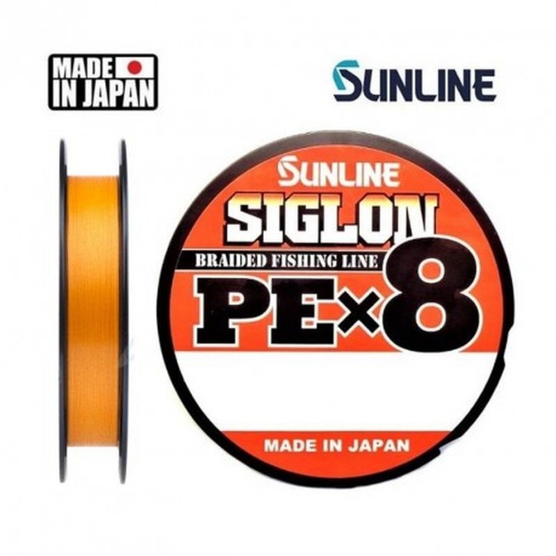 SUNLINE Siglon PE: 8 Orange 150m 150m #0.3/0.094mm 5lb/2.1kg
