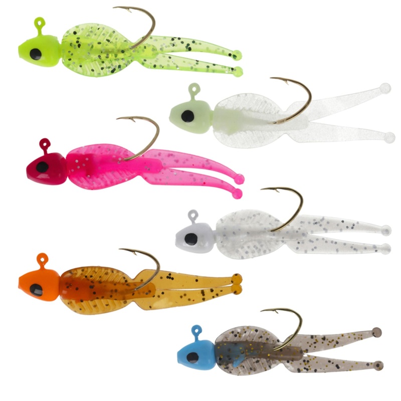 ECPB Eagle Claw Paddle Bugs Chartreuse Glitter 1/16 oz.