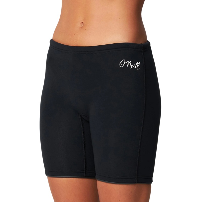 O’Neill Women’s Reactor Bike Wetsuit Shorts 1.5mm 10 Black