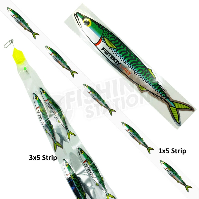 Fatboy Holographic Teaser Strip 1 x 5 Green Slimey (5 Fish)