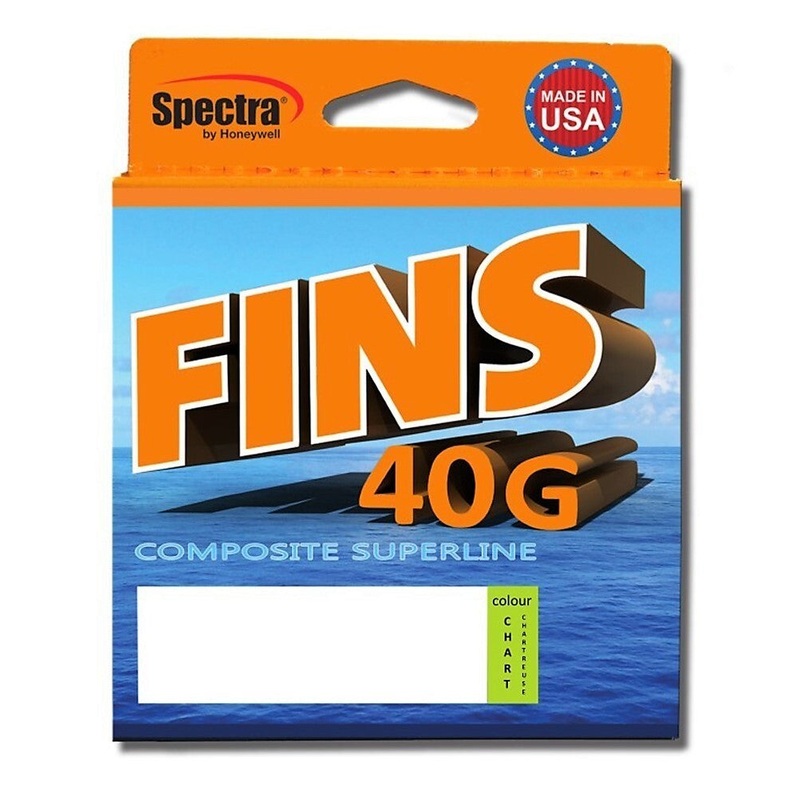 Fins 40G Chartreuse Braided Fishing Line – 300yd 15lb