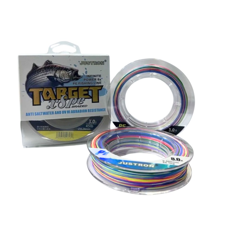 Justron X8 Target Braided Fishing Line  150m 2.5/0.265mm 150m