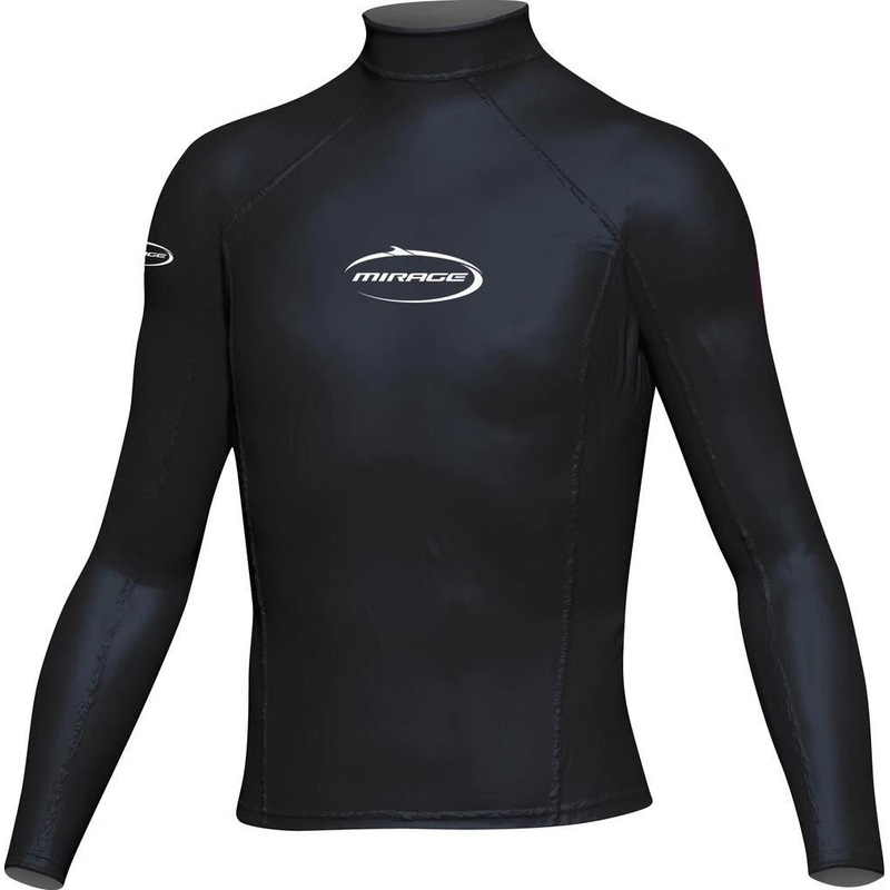 Mirage Rash Shirt Junior Kids Long Sleeve Black 10