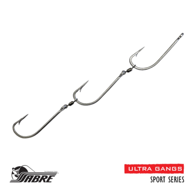 SABRE Ultra-Gang Hooks Sport 4/0 3pk