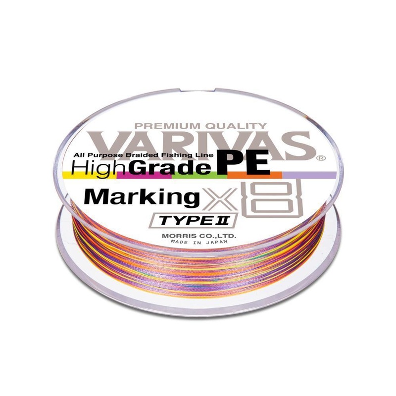 VARIVAS High Grade PE Marking TYPE  X8 200m #0.6-0.128mm-10Lbs