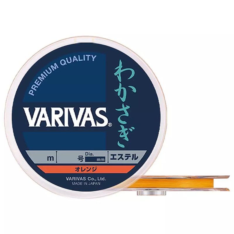 VARIVAS Wakasagi Ester Orange – 60m 0.09mm