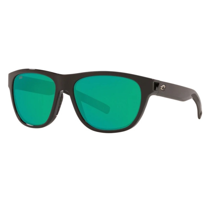 Costa Del Mar Bayside Shiny Black Frame Polarised Lens Performance Sunglasses Blue Mirror 580G