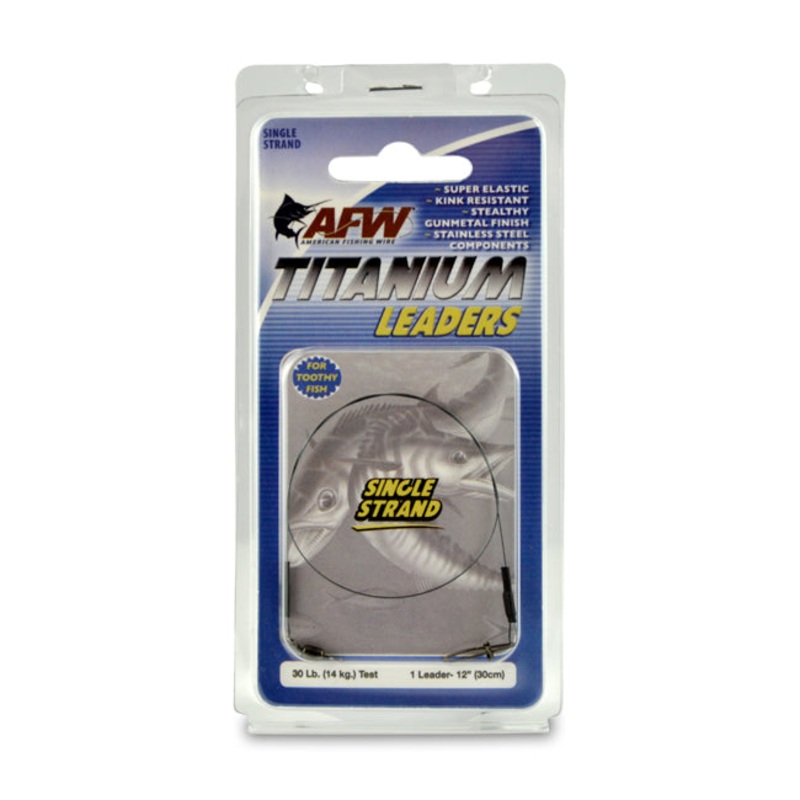 Wire Titanium Multi-Strand  Leader – AFW – Titanium Surfstrand, Bare 1×7 Wire Leaders 30Lb 12
