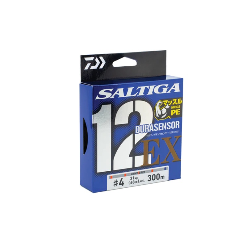 24 Daiwa Saltiga 12 EX SI3+ – Grey Color PE #0.5 (9.9lb) 200M GREY