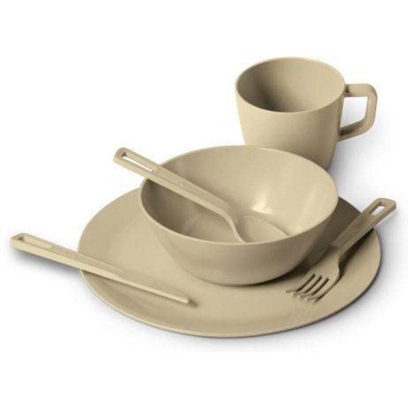 Campfire Bamboo 1 Person Dinner Set Cream