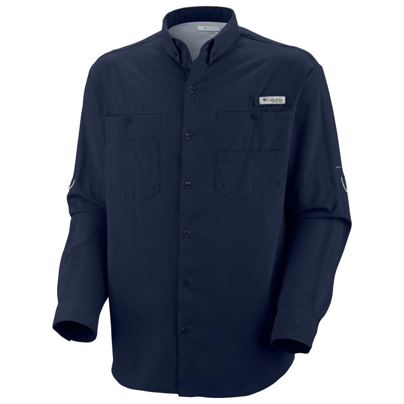 Columbia Tamiami II Long Sleeve Shirt Mens Collegiate Small Collegiate