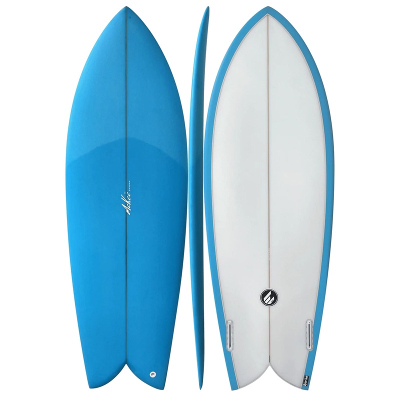 ECS Byron Twin Surfboard Blue 5FT6 BLUE
