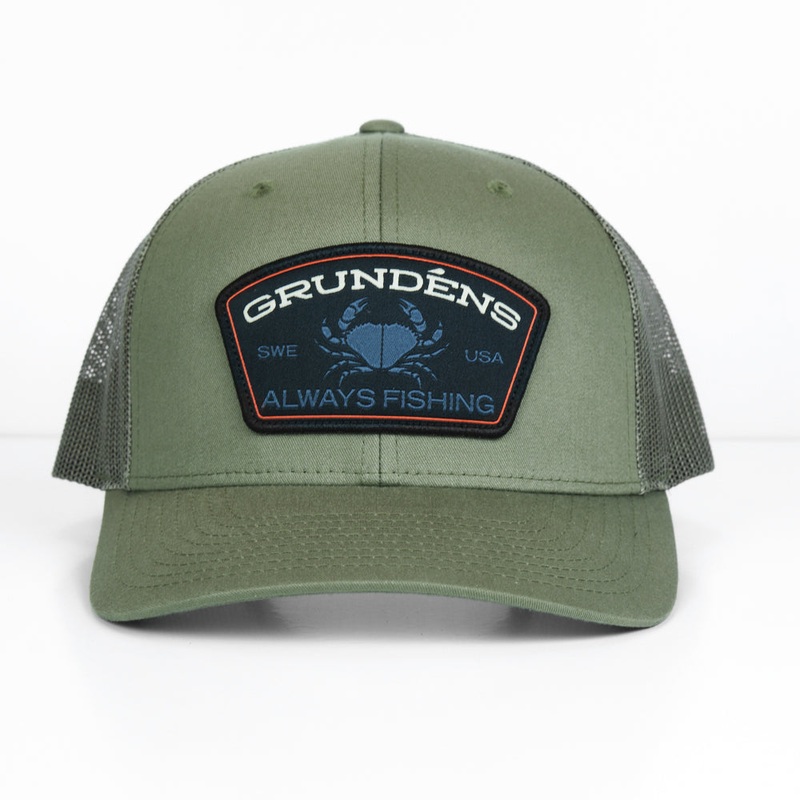 Grundens Always Fishing Trucker Hat Loden