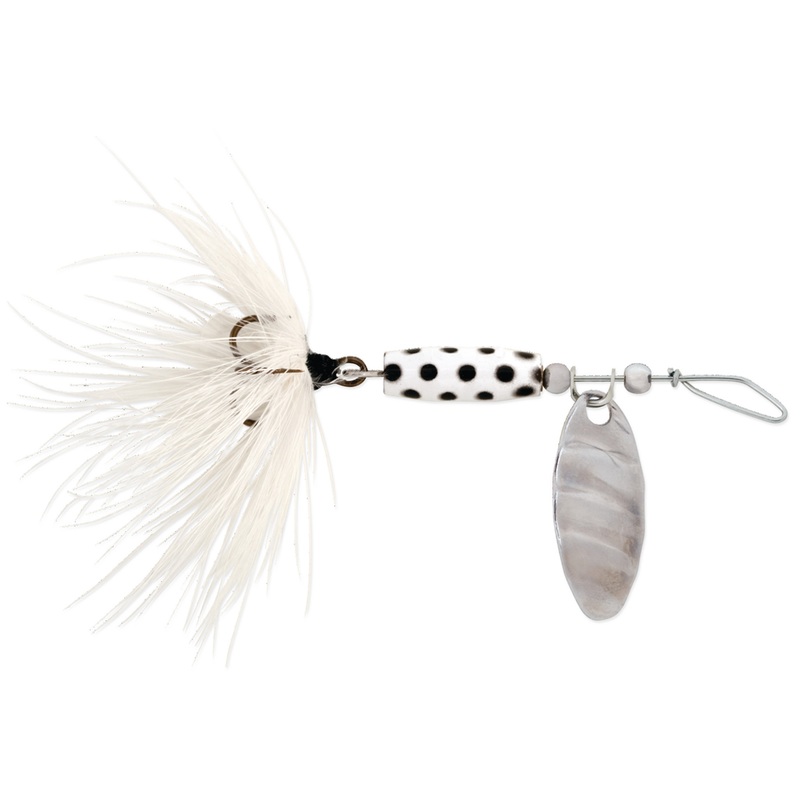 Luhr Jensen Shyster 1/8oz White Black Dot
