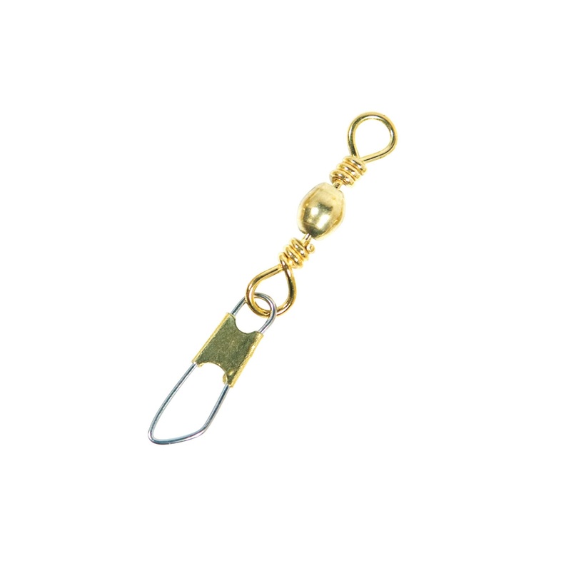 Barrel Swivel with Safety Snap Brass 16 Standard