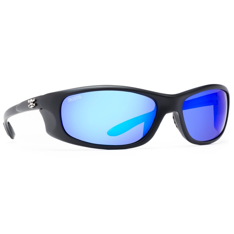 Calcutta San Jose Polarized Fishing Sunglasses Black / Blue Mirror