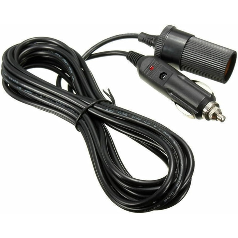 Cigarette Lighter Wiring Kit 5m 5M Black
