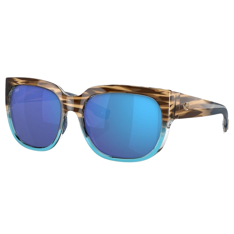 Costa Waterwoman 2 Polarised Glass Sunglasses Shiny Wahoo Frame / Blue Mirror