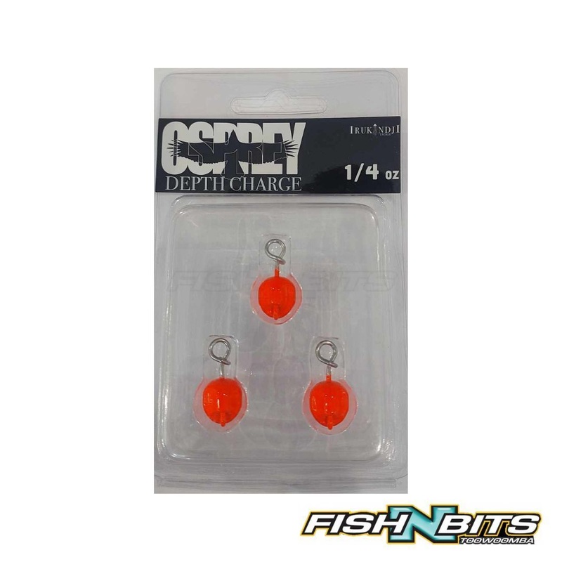 Irukandji – Osprey Depth Charge Chin Weights Orange 7g 1/4oz