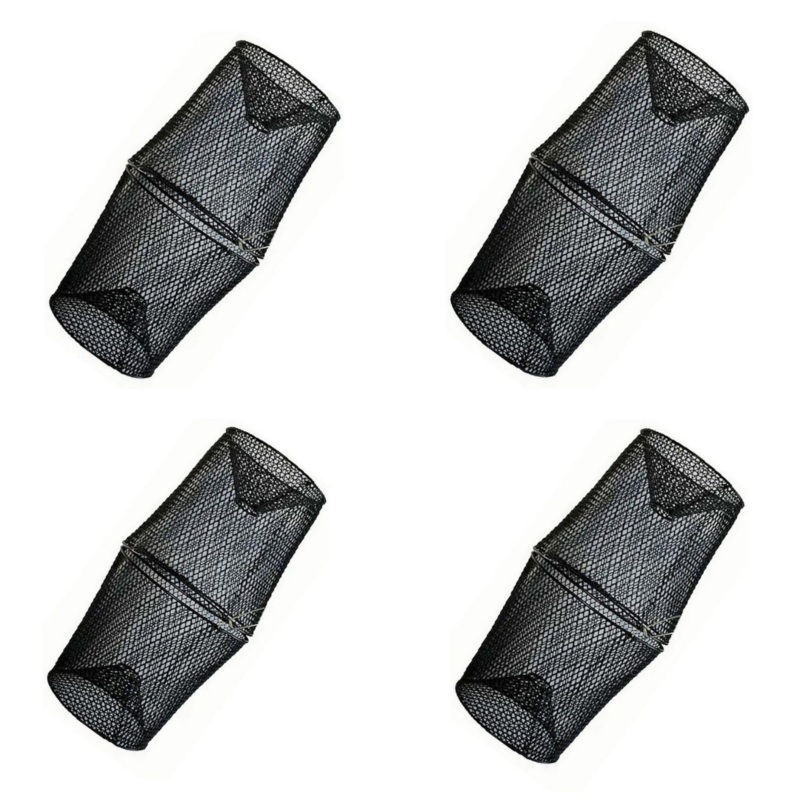 Seahorse Black Wire Shrimp Trap Pot Bulk Value 4 Pack