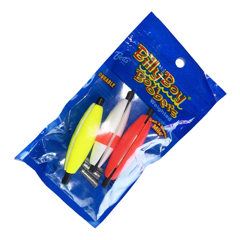 Betts Billy Boy Bobber Instamatic Slip Foam Float – Slotted Unweighted 4/pk Cigar 1-1/2″ Unweighted Assorted 4pk