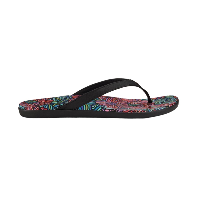 OluKai Womens Ho’Opio Hau Sandals-Onyx/Hau 5
