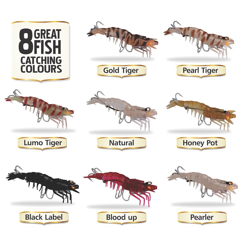 Prawnstar Original Gold 25g Soft Plastic Lure Blood Up