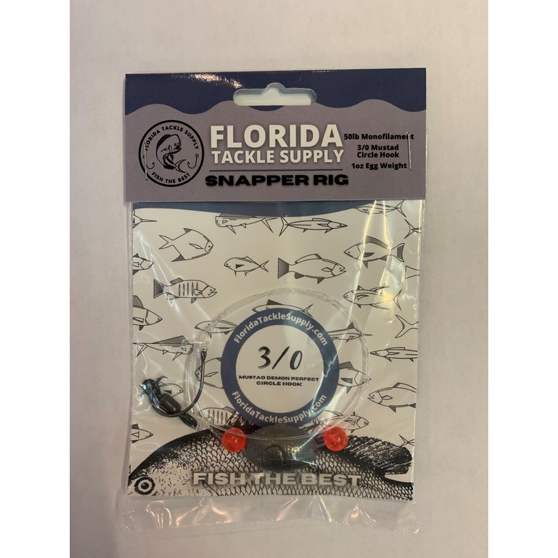 Rigs – Florida Tackle Supply – Snapper Rig Size 3/0 50Lb 1oz