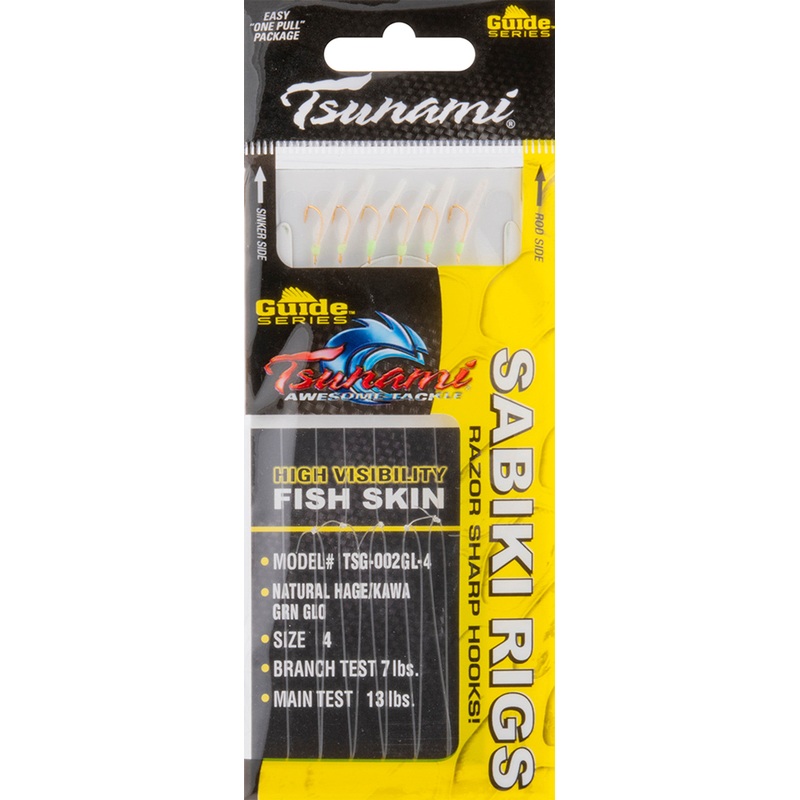 Tsunami Guide Series Sabiki Rig 3 Glow