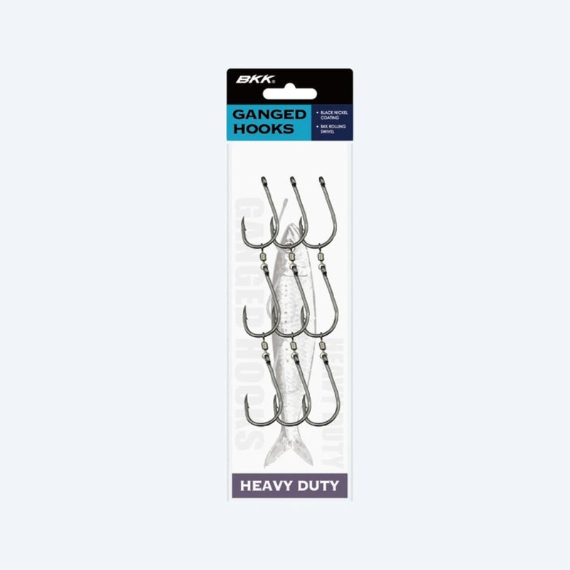 BKK Ganged Hooks Heavy Duty 3-pack 4/0
