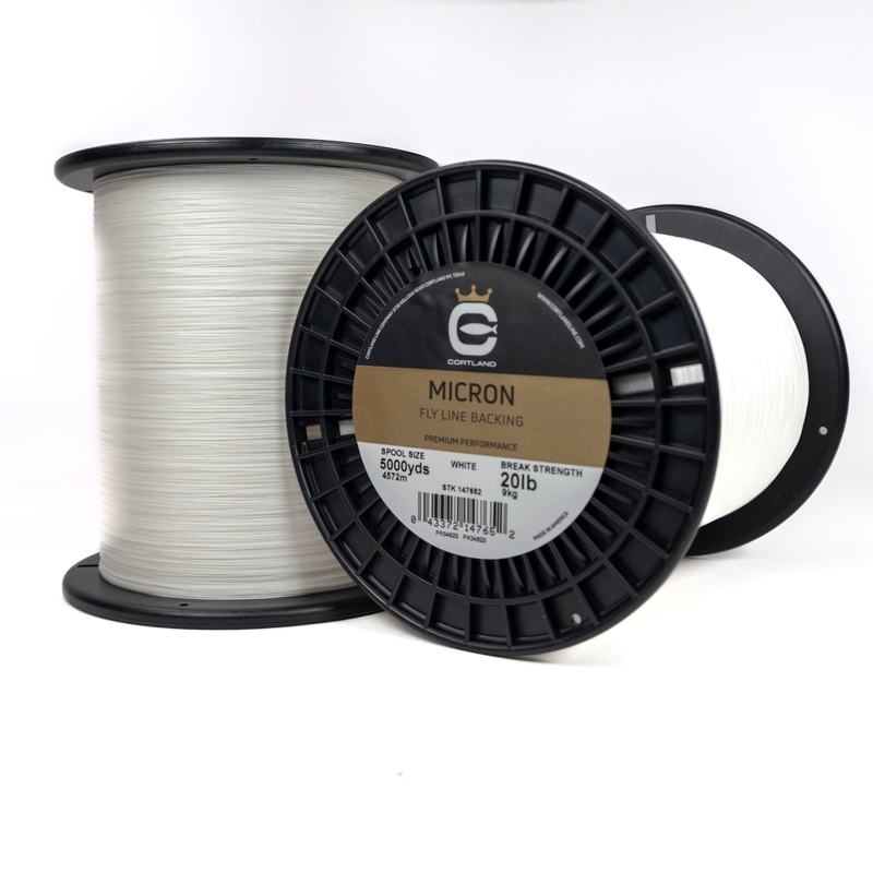 Cortland Micron Fly Line Backing – White WHITE 20 LB 100 YD