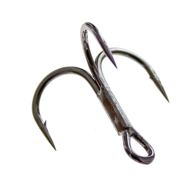 Gamakatsu Magic Eye Treble Short Shank Round Bend Black 1 7pk