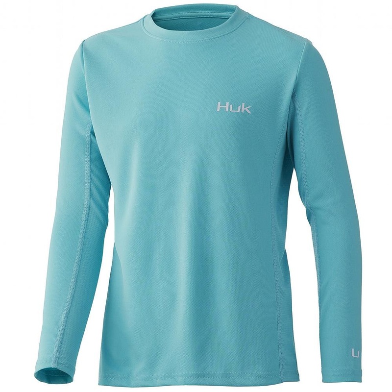 HUK Youth Icon X Long Sleeve Black Youth XSmall