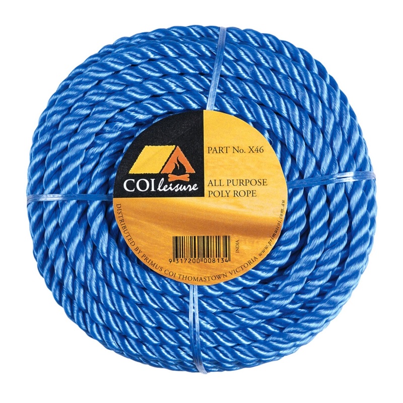 Oztrail Poly Rope Mini Coil – 3mmx20m 3mm BLUE