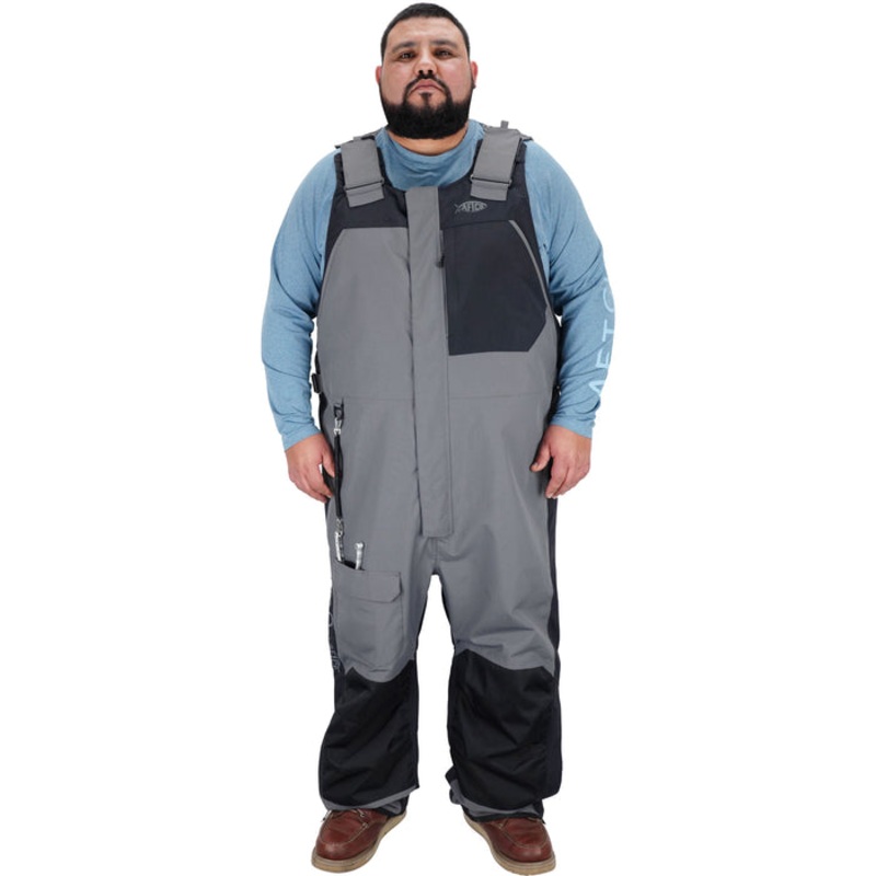 AFTCO Hydronaut Big Guy Heavy Duty Bib Gun Metal 3XLarge