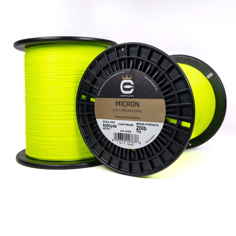 Cortland Micron Fly Line Backing – Chartreuse CHARTREUSE 20 LB 100 YD