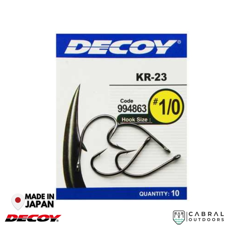 Decoy KR-23 Black Nickeled Hook | #6-#1/0 #6