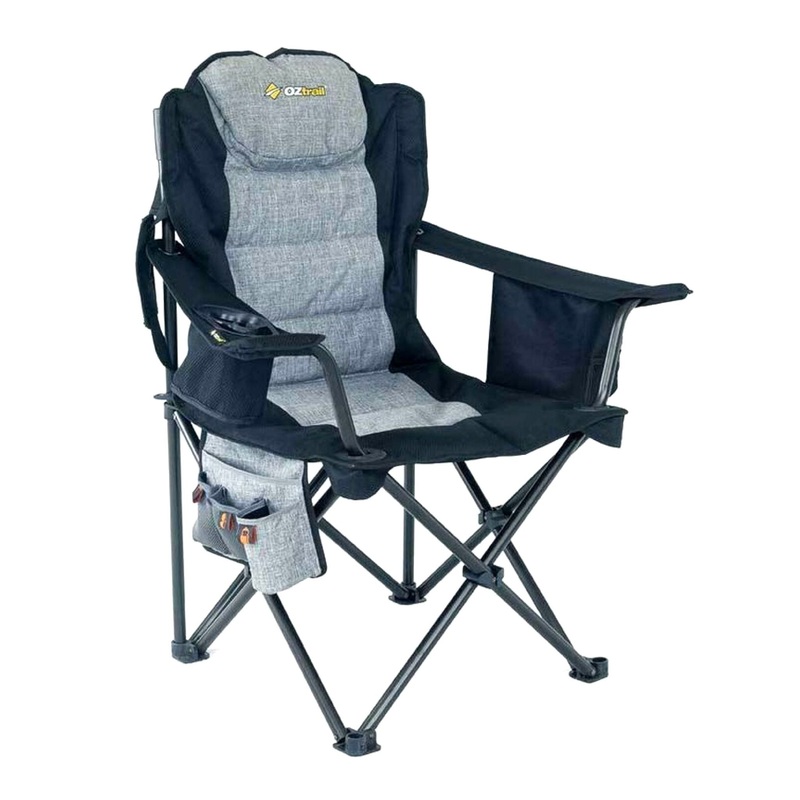 Oztrail Big Boy Arm Chair Black