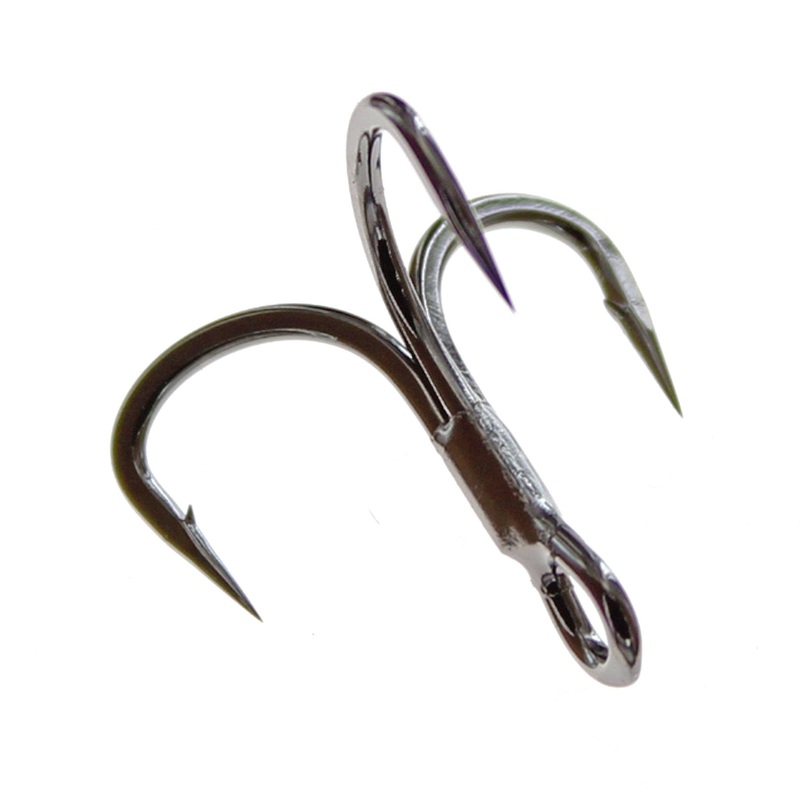 Gamakatsu Magic Eye Ewg Short Shank Treble 2Xstrong Black 1/0 6pk