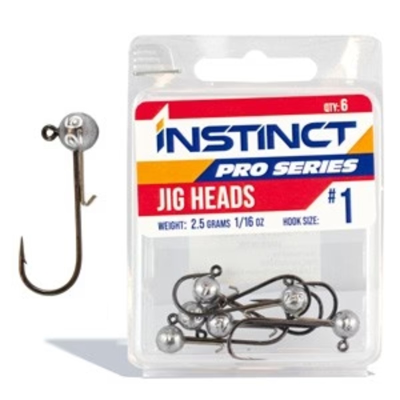 Instinct Pro Wire Keeper Round Jighead Value Pack 1/16oz 1