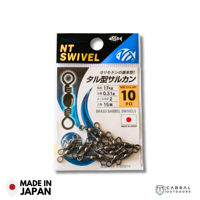 NT Brass Barrel Swivels | Size: 1-2/0 1