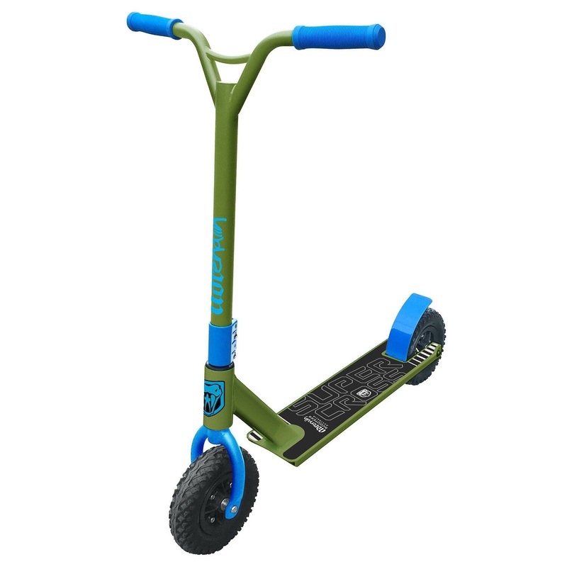 Adrenalin Supercross Off Road Kids and Adult Stunt Push Scooter Blue